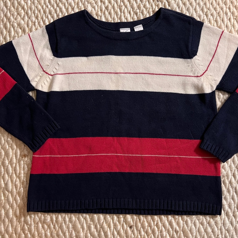 Emma James Long Sleeve Crewneck Sweater